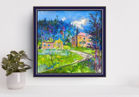 Pink Roof, Green Fields
