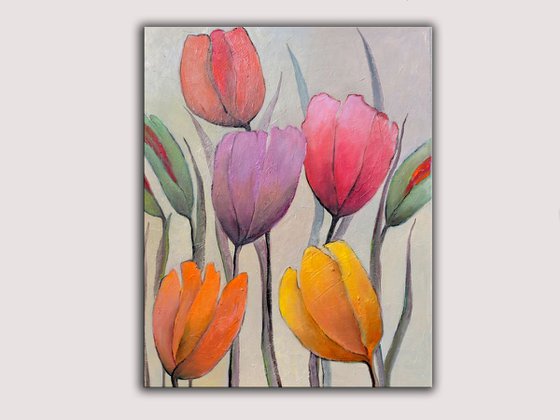 Spring with Tulips