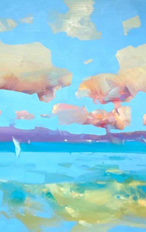 Sea Breeze, Original oil painting, Handmade artwork, One of a kind by Vahe Yeremyan