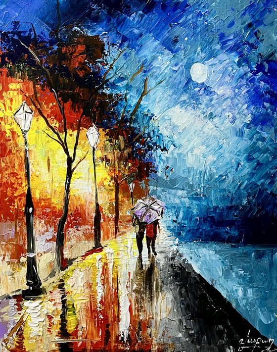 Walking Into the Blue Night