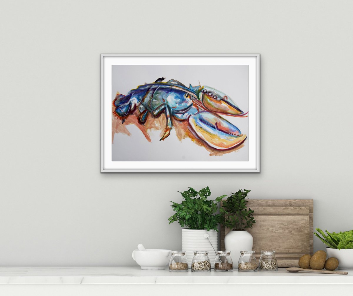 Expressive Animal Watercolour By Michelle Parsons, 23 X 17", Lrs, Original Artwork