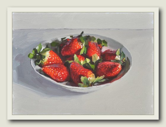 Strawberries in a plate