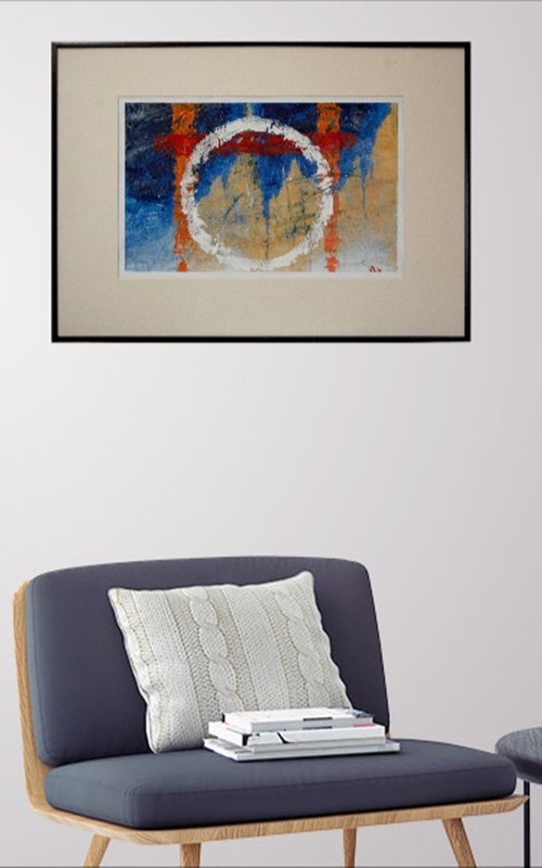 Abstract Variations # 85. Matted and framed. by Rumen Spasov