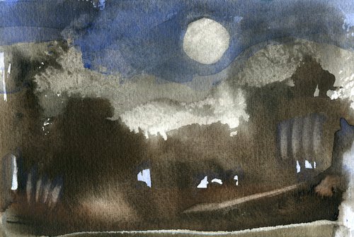 Moonlit Forest by Elizabeth Anne Fox