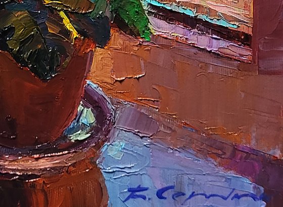 Morning Vase on the Windowsill