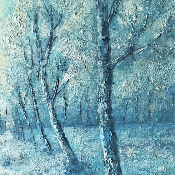 The Snow Trees  -Landscape painting