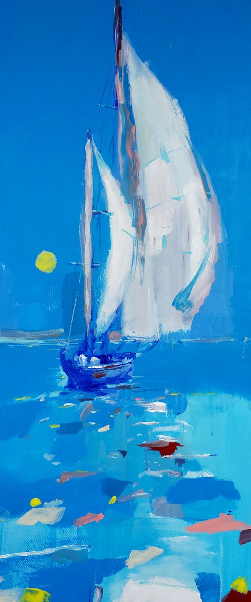 sailboat 6 by Oscar Alvarez Pardo