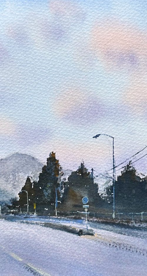 Morning road by Leyla Kamliya