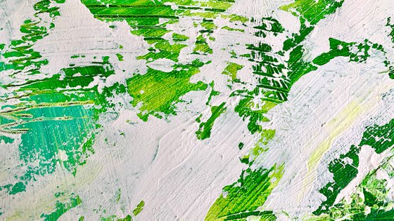 Abstract 6422 green white #3