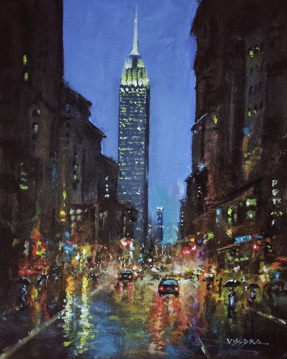New York City in rainy night2 by Vishalandra Dakur