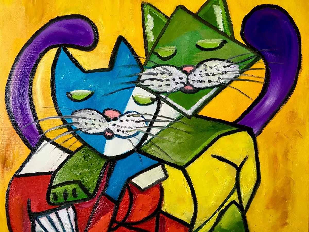 picasso cubism cat