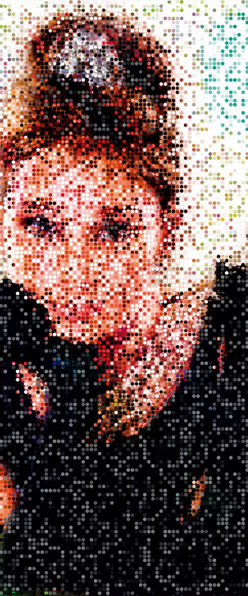 Hepburn digital/XL large original artwork by Javier Diaz