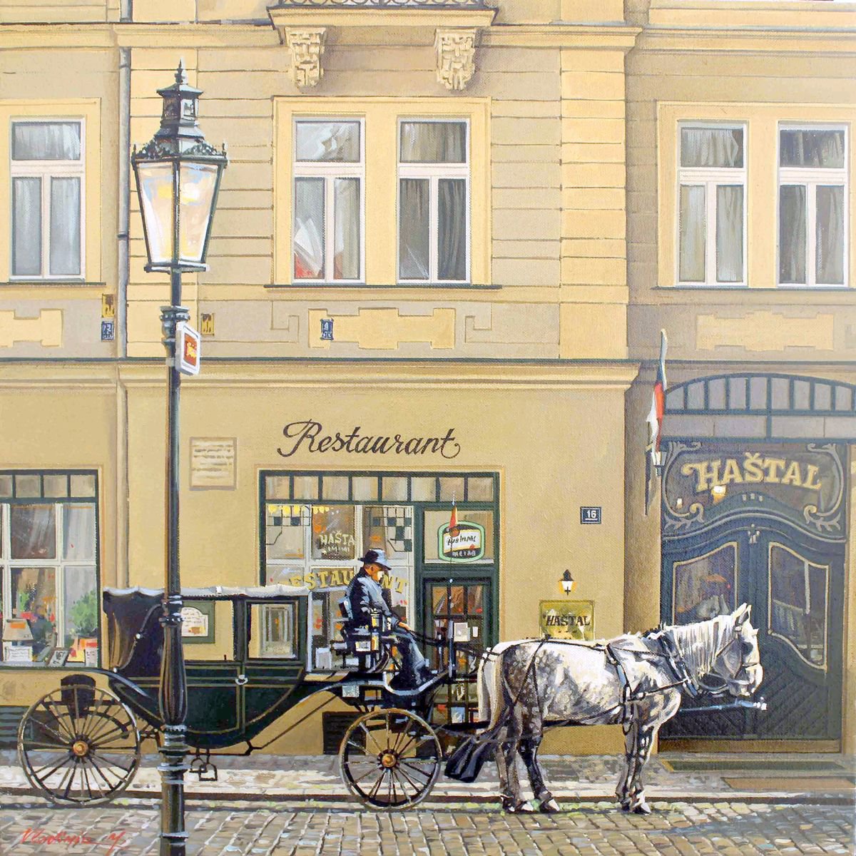The carriage is served by Volodymyr Melnychuk