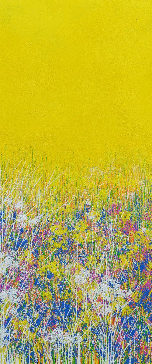 Wild Flowers Under A Yellow Sky by Marc Todd