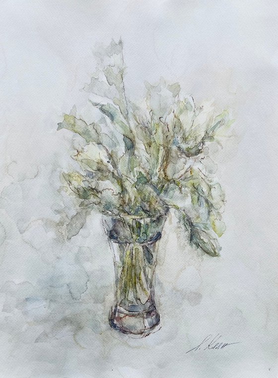 White bells 30 x 40 cm 2025