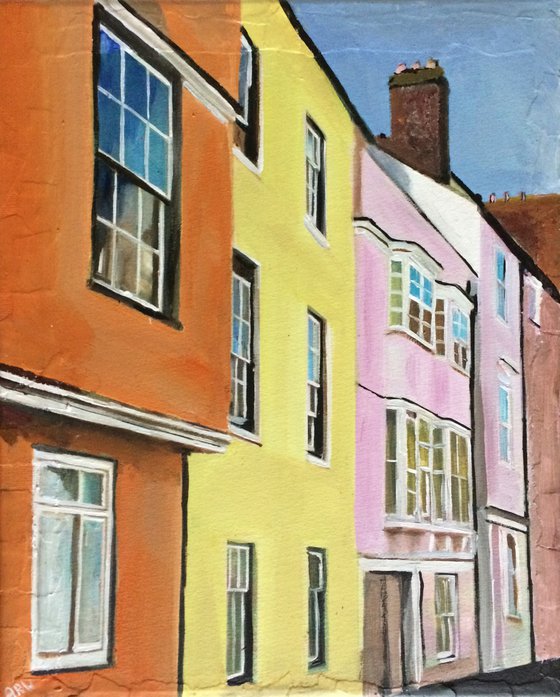 Oxford, Pastel Coloured Houses