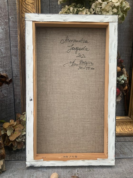 Blue Wildflowers on the Hillside