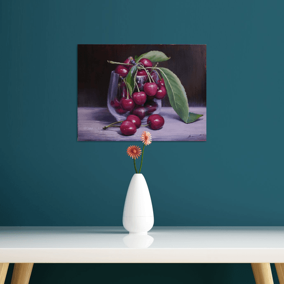 "Cherries in a glass"