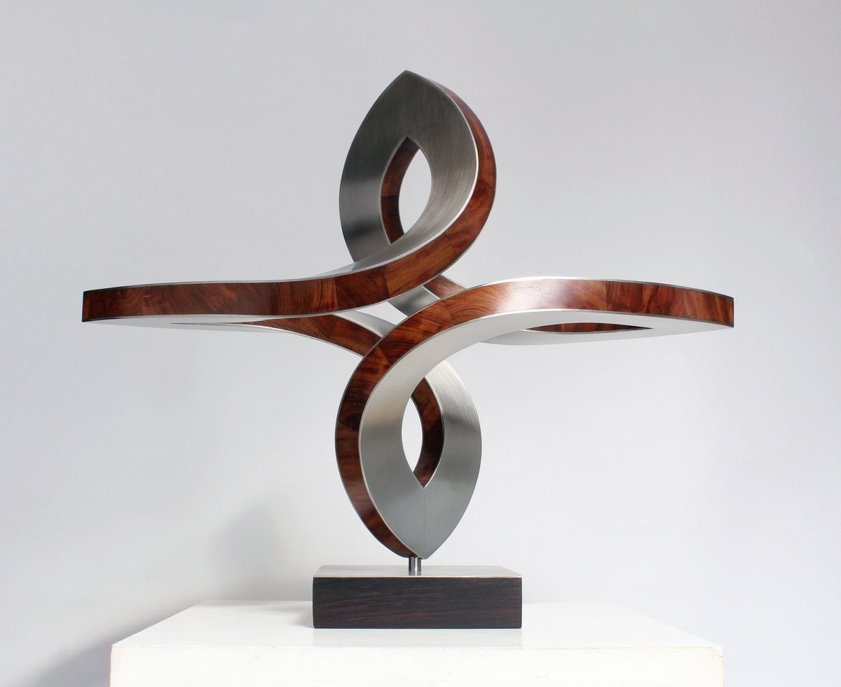 Organic Abstract Sculpture By Nikolaus Weiler, 16 X 14", Extension, Original Artwork