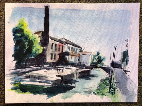 La fabbrica sul Naviglio - 23 x 30