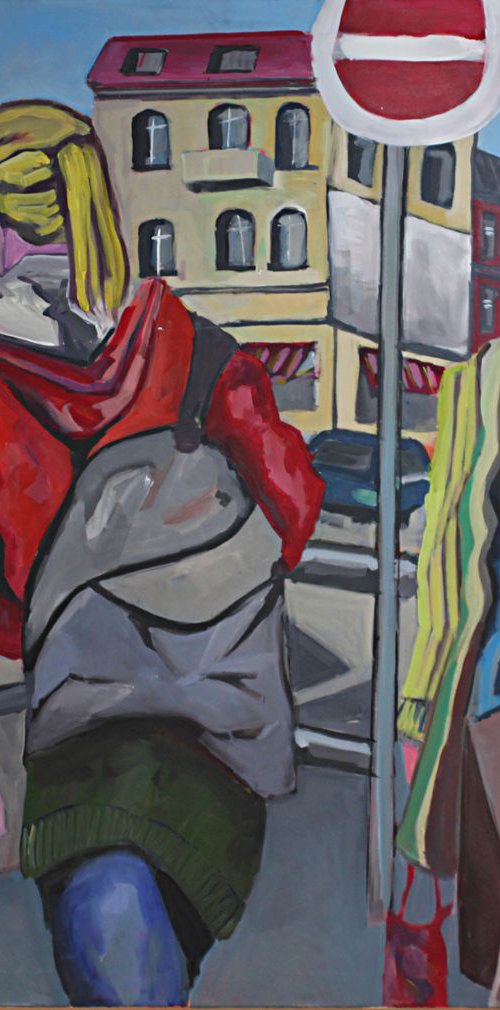 Straßenszene in Berlin by Ulli Schmitt