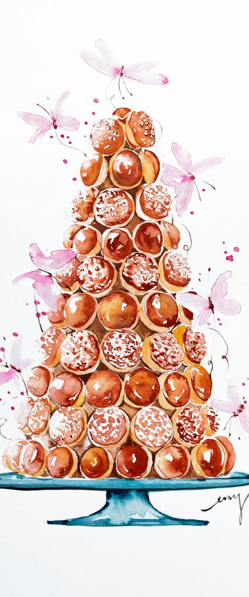 Croquembouche Wedding cake by Enya Todd