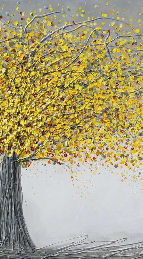 Happy Yellow Tree by Amanda Dagg