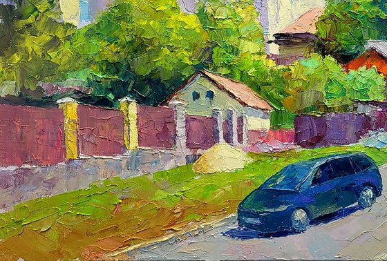 Along the city street