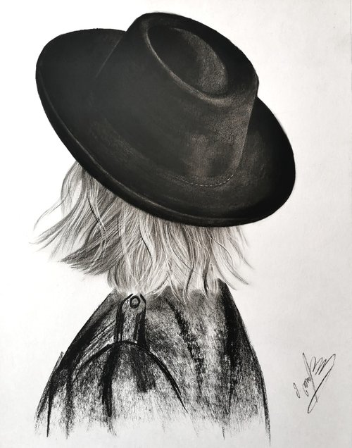 Woman In Hat by Mariam Darchiashvili