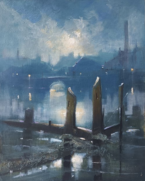 The old canal crossing, London by Alan Harris