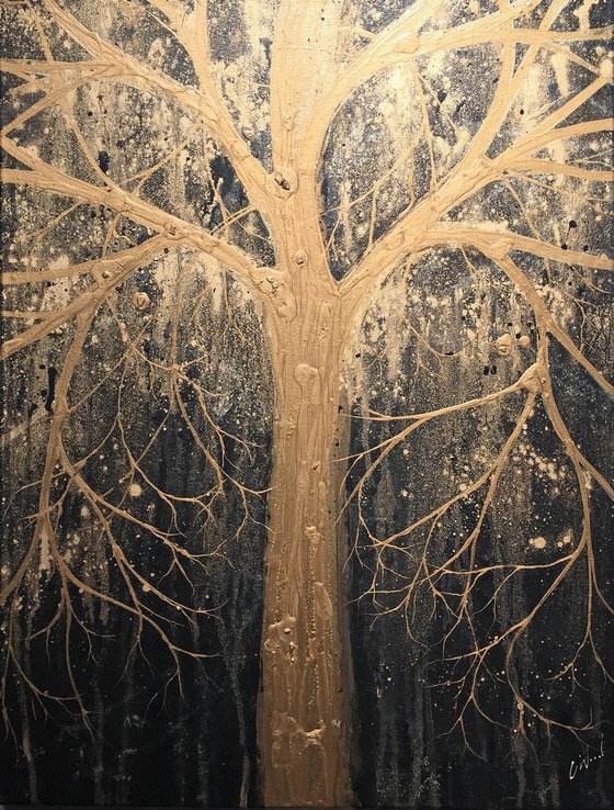 Black and Gold Tree