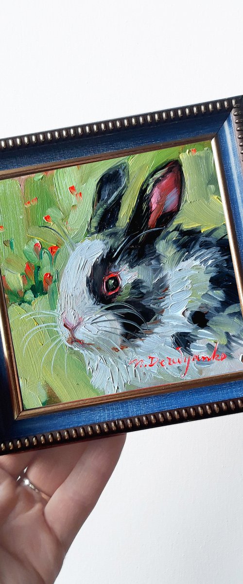 Cute rabbit by Nataly Derevyanko