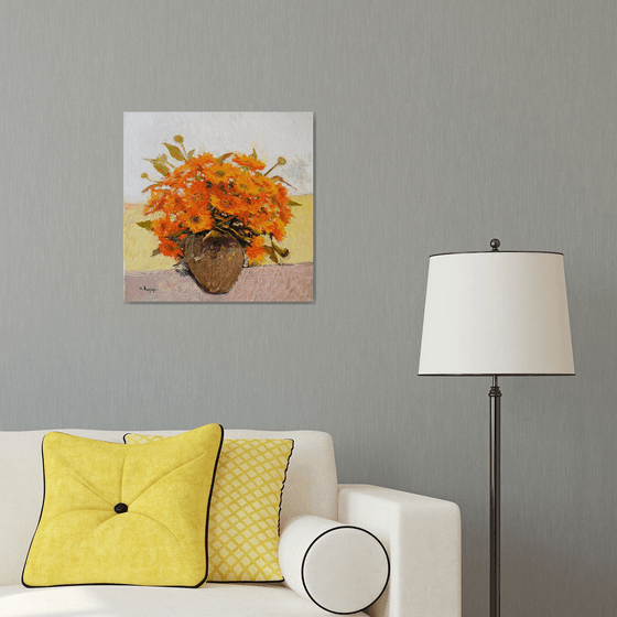Orange Flowers, Calendulas