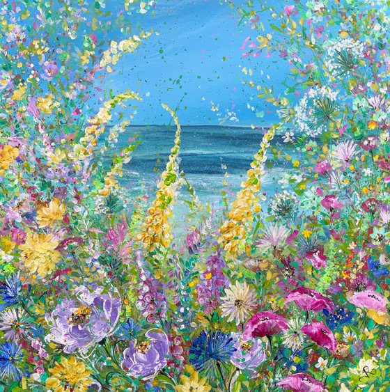 Flowers by the Shore