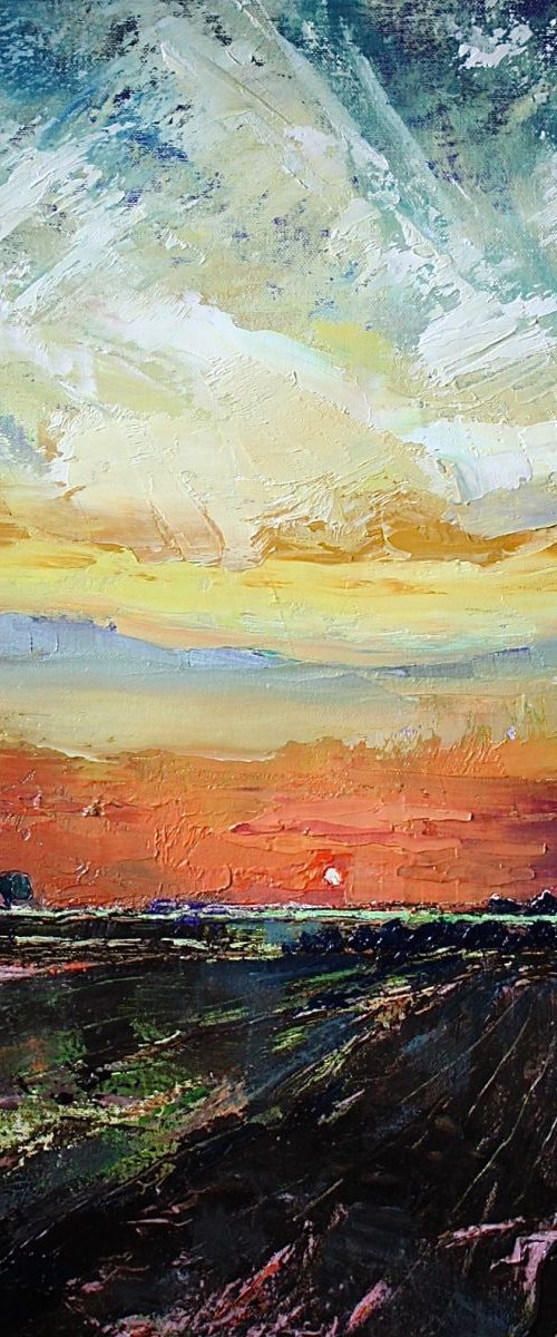 Wold Sunset November 16 by Simon Jones