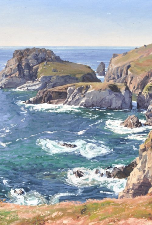 Pointe du Van, afternoon sunlight by ANNE BAUDEQUIN