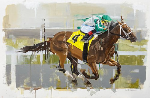 Horse Race and it's number 4 by Helen Sinfield