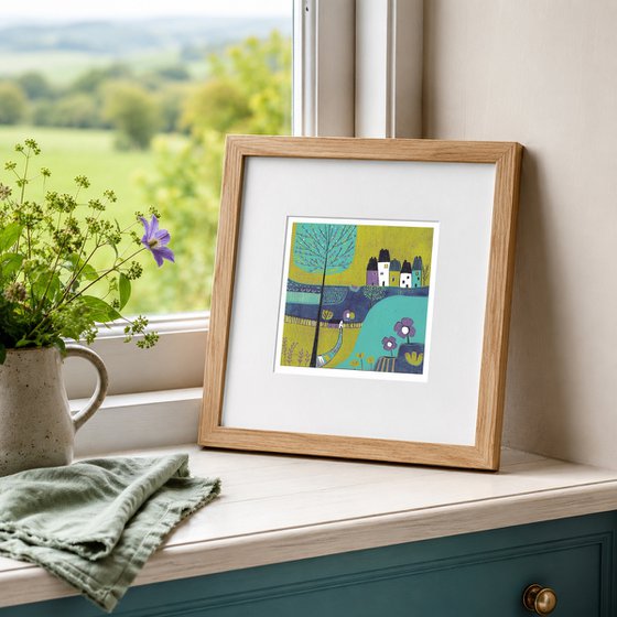 When Spring Comes - Linocut