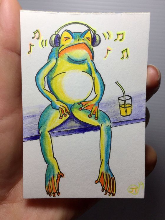 The frog loves music#2