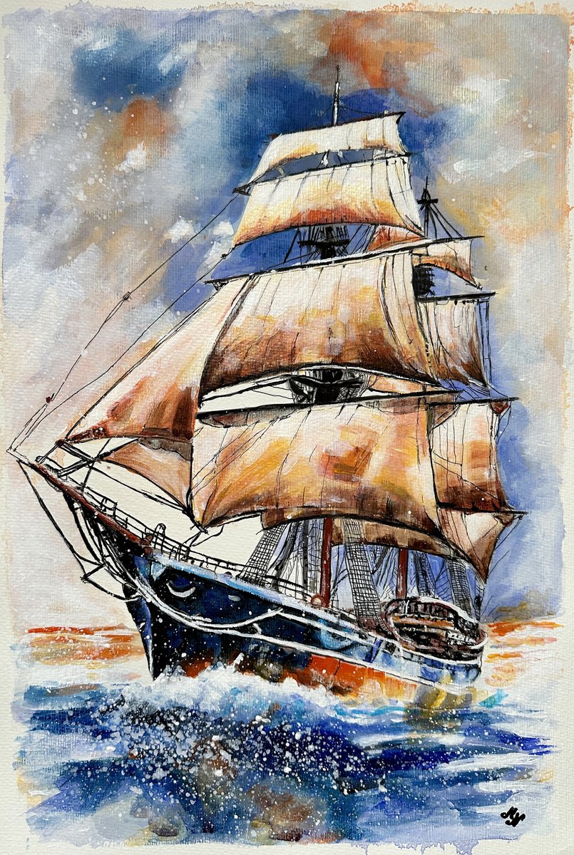 Majestic Sails by Misty Lady - M. Nierobisz