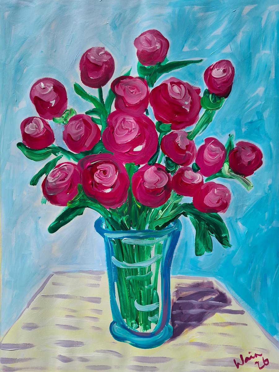 Morning Peonies By Kirsty Wain, 19 X 25, Artwork For Sale On Artfinder