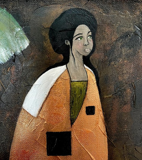 The woman with green eyes