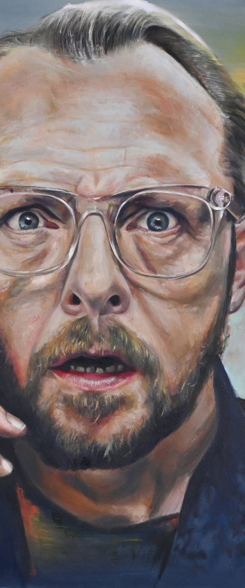 Simon Pegg by Michael Juniper