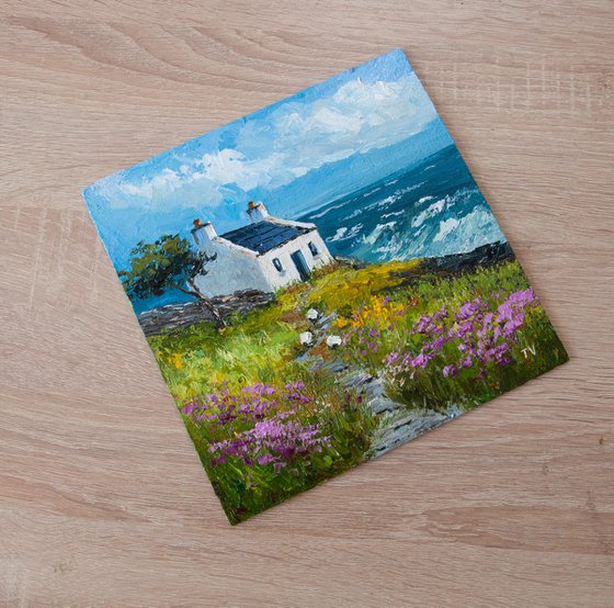 Coastal landscape Oil painting