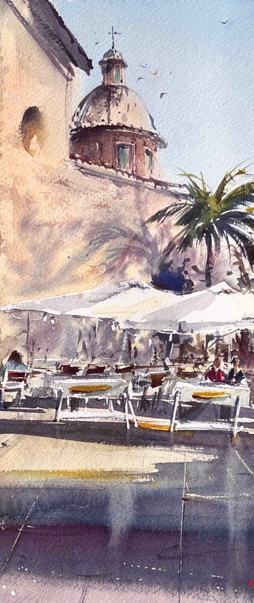 Sun Over the Plaza by Eugenia Gorbacheva