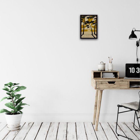 Ocher sun at Cap Coz