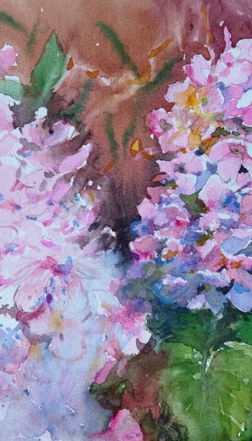 Hydrangeas blossom by Ann Krasikova