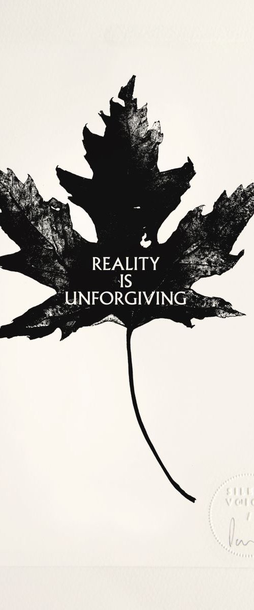 Reality Is Unforgiving - limited edition etching by Paul West