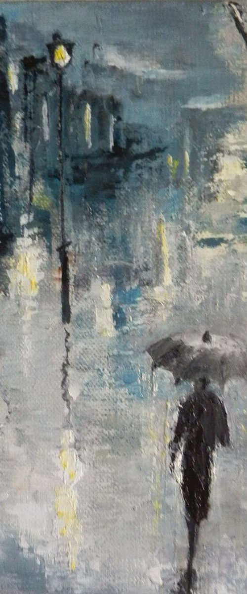 Rainy night by Maria Karalyos