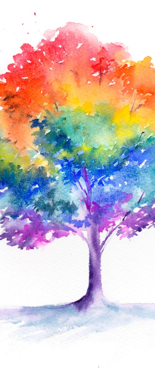 Rainbow tree by Anjana Cawdell